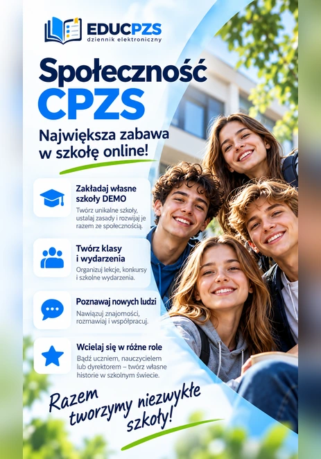 Społeczność CPZS — baw się w szkołę online